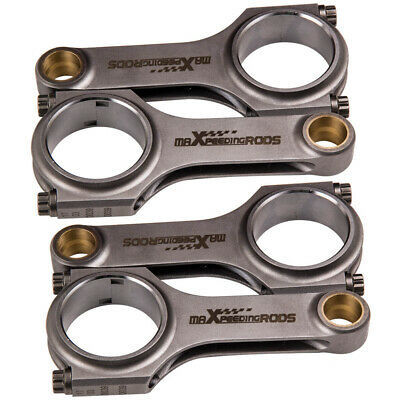 Forged 4340 Aircraft Pass Moly Grade Chrome Steel For Racing maXpeedingrods 4x Forged 4340 Rod Connecting Rods 133mm For Mazda MX5 MX-5 Miata B6 BP 1.6 1.8 800HP ARP Bolts